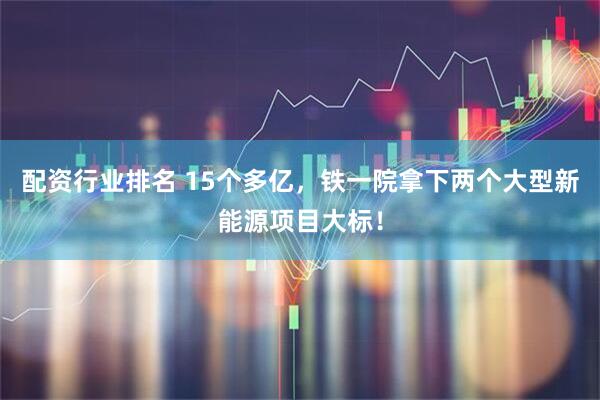 配资行业排名 15个多亿，铁一院拿下两个大型新能源项目大标！